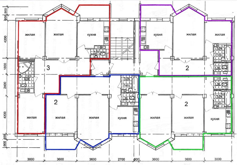 Вариант планировки малоэтажных домов новой каркасно-панельной серии РУП «Могилевский ДСК»